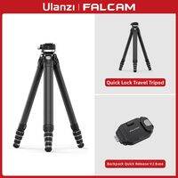 Ulanzi | Quick Lock Carbon Fiber Travel Tripod for Photography Camera Support with F38 Pro Inverted Release for Stable All-Terrain Use