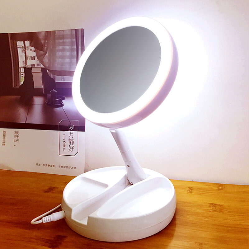 foldable led mirror