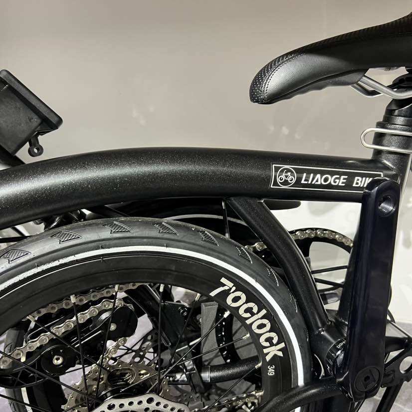Liaoge D9 trifold bike disc brake 16” 20” external 9 speed Chromoly Steel frame compact folding · v5