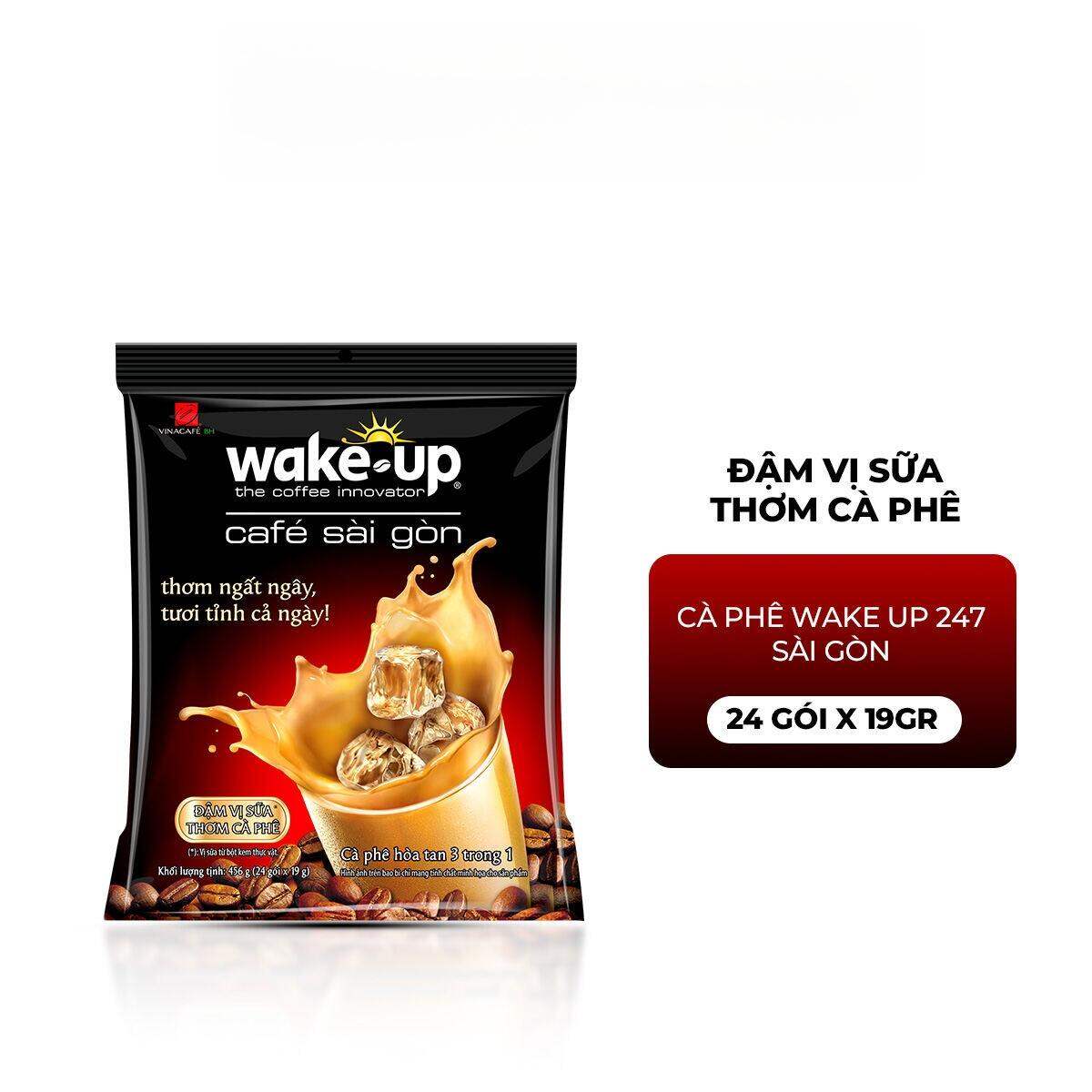 Cà Phê Wake Up Sài Gòn - Túi 24 Gói x 19g