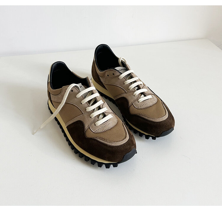 Spalwart Unisex Retro Running Shoes Casual Sporty Style Agan Dequn Fashionable Mesh Lined round Toe Deep Mouth Rubber Sole · v8