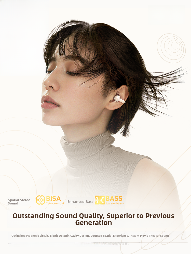 PICUN | Clamp-on Open-ear Bone Conduction Wireless Bluetooth Headphones 2026 New Model