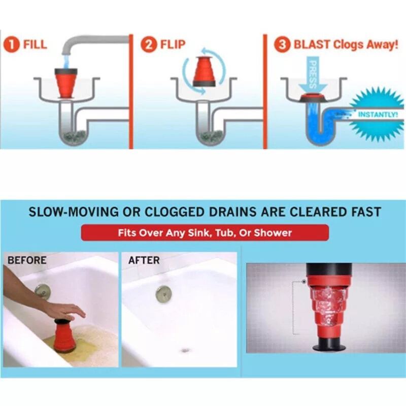 Sink Clog Remover Dredging Tool to clear sink block Lazada Singapore