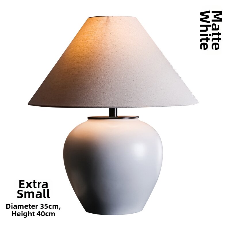 Simple Chinese and Japanese Zen Style Bedroom Bedside Lamp