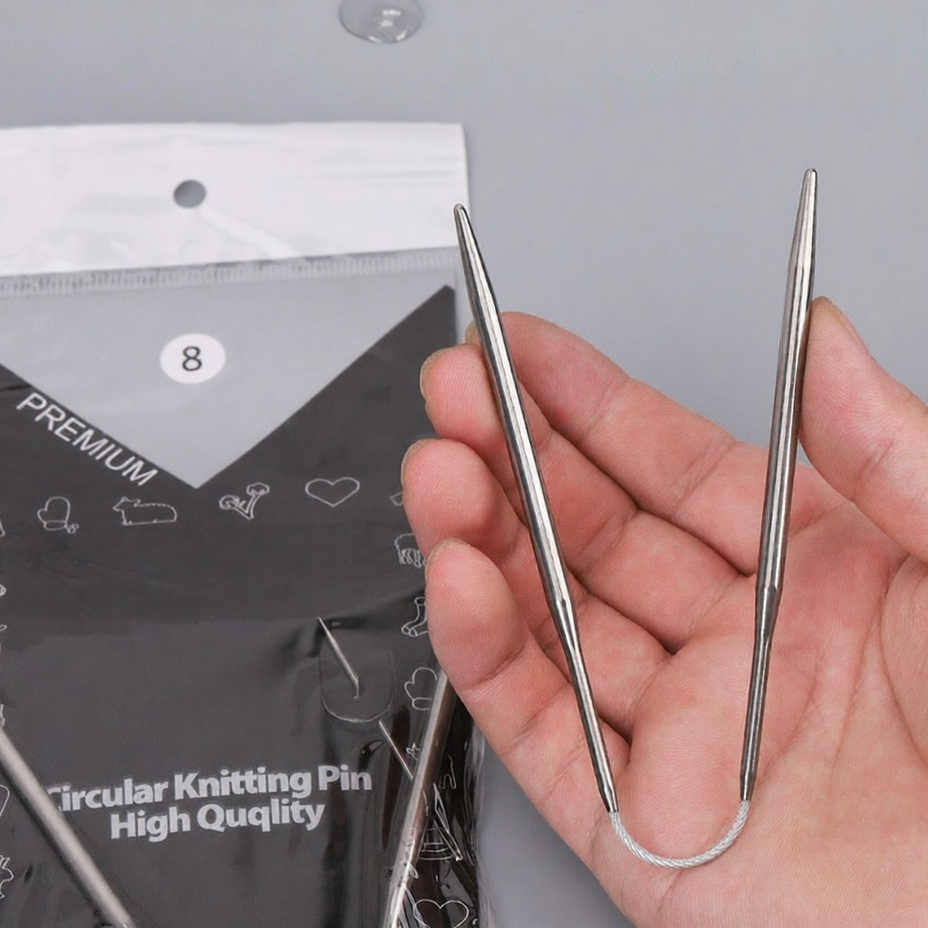 Short Circular Needles Stainless Steel