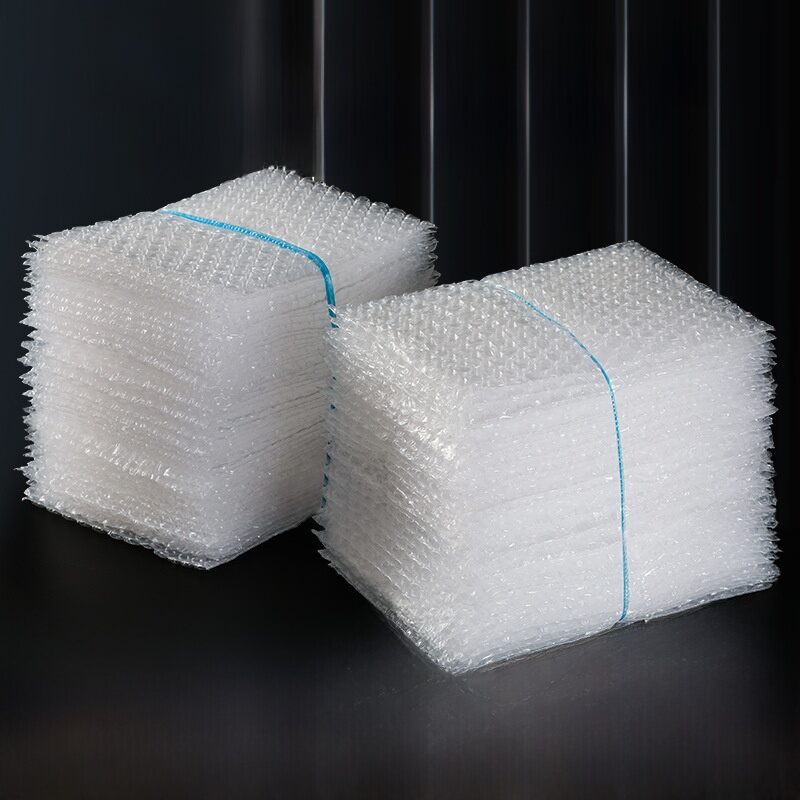 Transparent Double-Sided Mini Bubble Bag Shockproof Anti-Collision Self-Sealing Foam Packaging Film for Electronics Glass Jew...