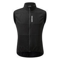 WOSAWE Winter Cycling Vest Windproof Water-repellent Fleece Vest MTB Bike Bicycle Clothing Sleeveless Cycling Jacket no pockets