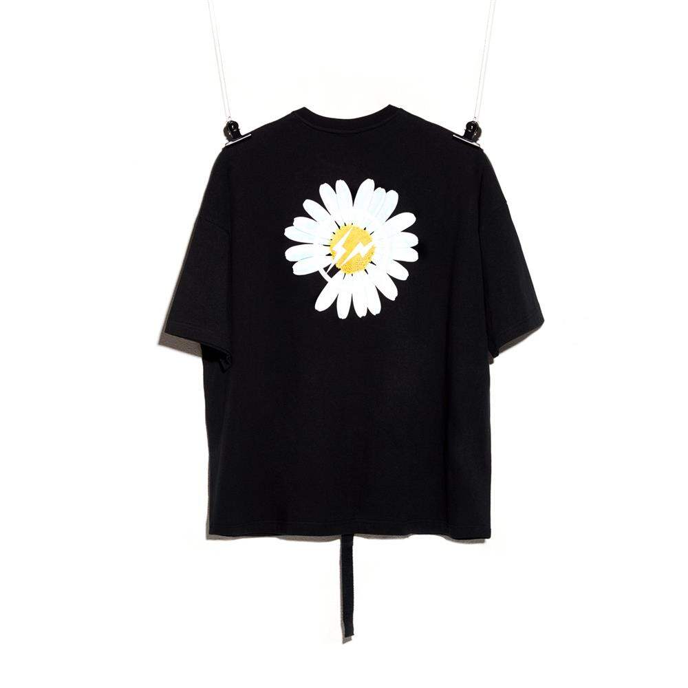 [In Stock] Peaceminusone GD G-Dragon Lightning Joint Name Short Sleeve Fujiwaro Daisy T-shirt Short Sleeve