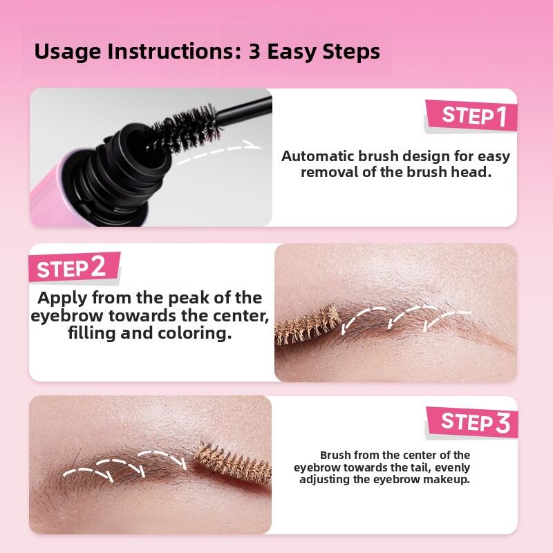 Rock Sweet Heart Brown Eyebrow Gloss Waterproof Long-lasting No Smudging Fake Lashes Easy Application Chinese Manufacturer. 