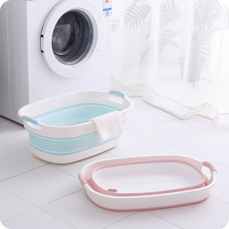 Baby Bathtub Foldable, Washing Laundry In Bathtub