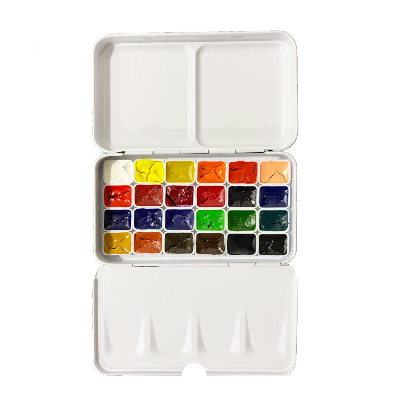 Portable 24 Color Watercolor Paint Set for Beginners