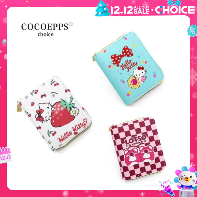 COCOEPPS Dễ thương Cartoon Wallet Công suất lớn đa chức năng Vải chất lượng cao mềm và chống mài mòn