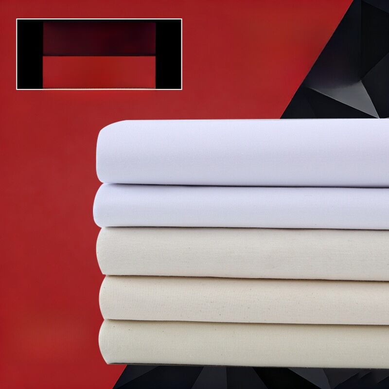 Thickened Pure Cotton White Raw Cloth for Garment Construction Tie Dye Painting Canvas Industrial Use Home Textile Goods