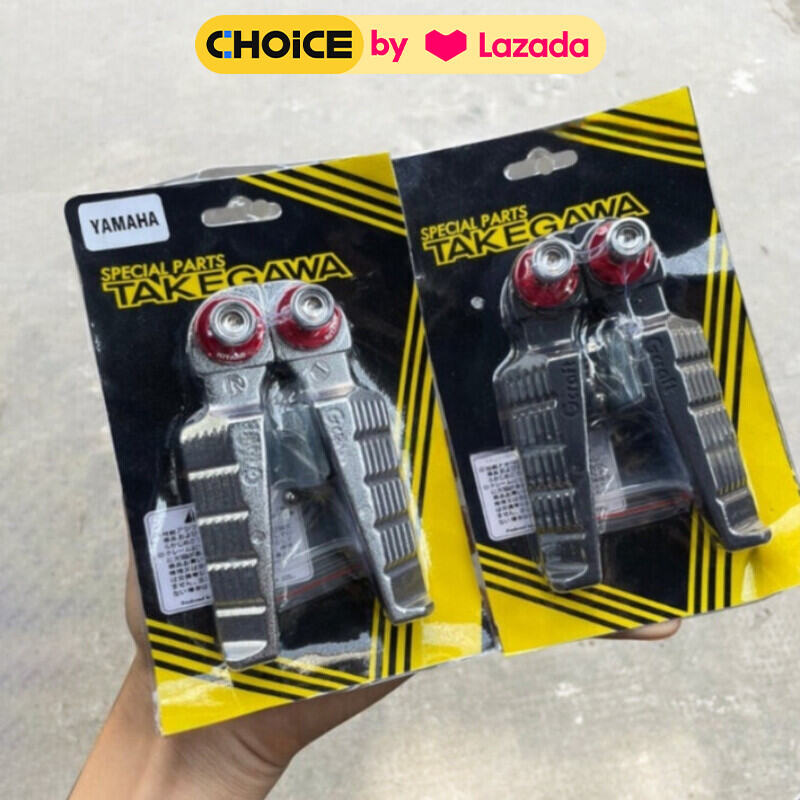 Gác Chân Sau TAKEGAWA TẶNG CỐT SALAYA Gắn Xe HONDA YAMAHA Dream, Wave, Fu Led, Vision, AB ,Nhôm Đúc