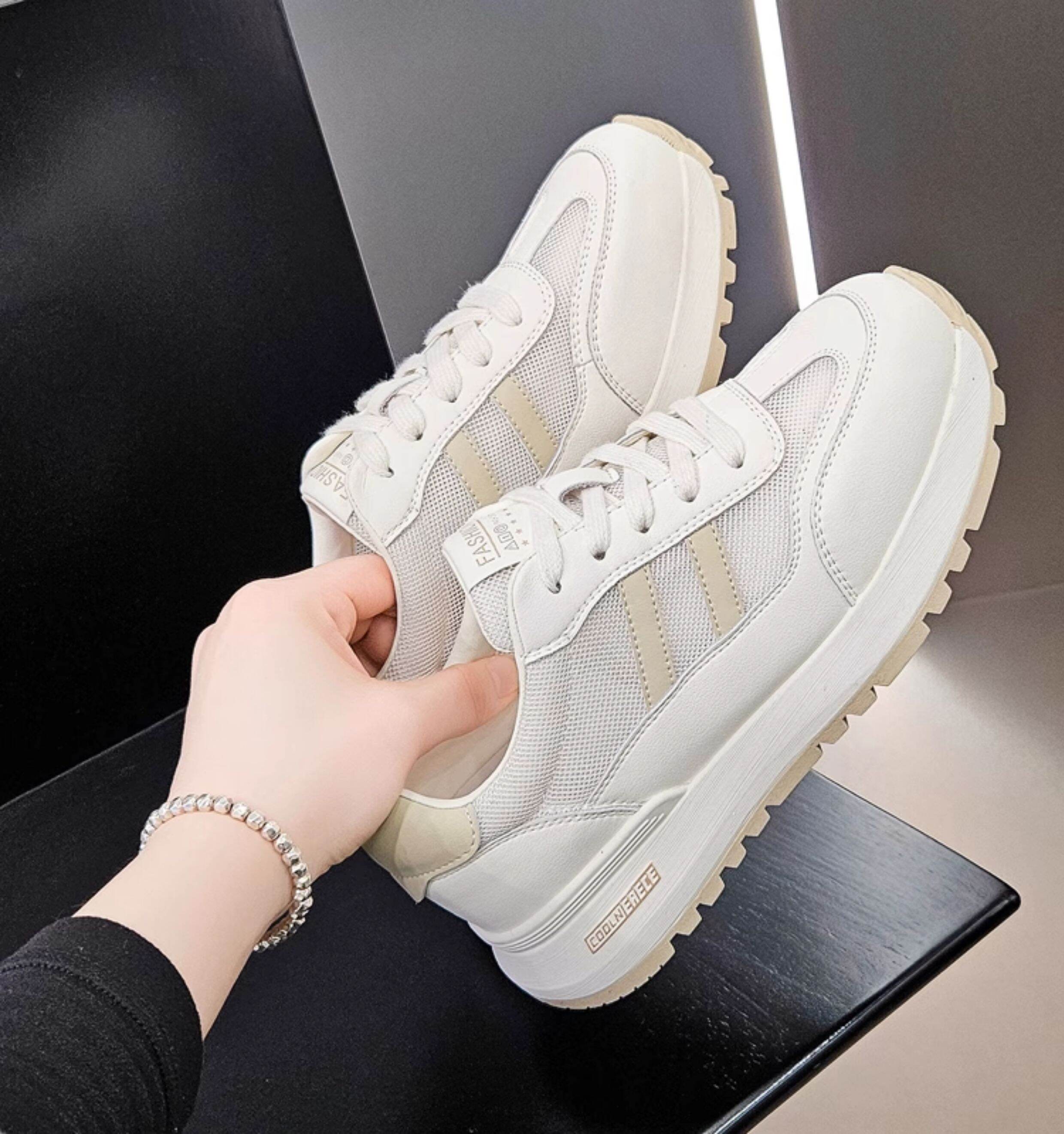 Zapatillas de malla de verano para mujer, zapatillas deportivas informales, estilo papá, modernas, sin cordones, punta redonda, tacón medio, calzado cómodo y a la moda