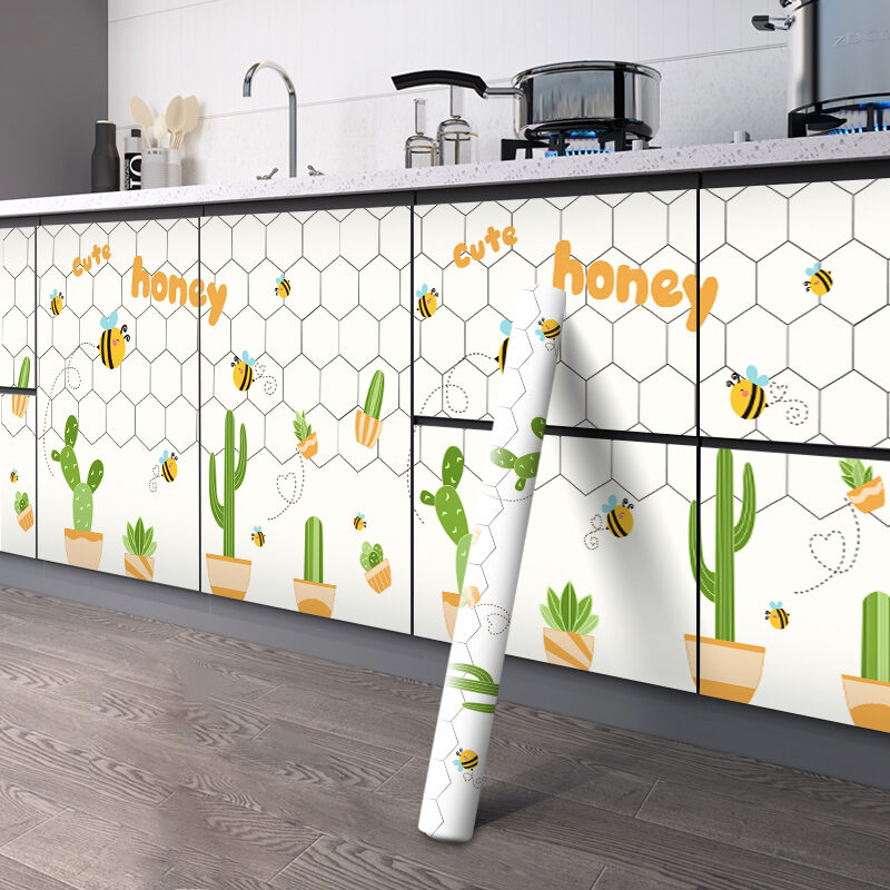 Kitchen OilProof Sticker Paper Kitchen Renovation Wallpaper