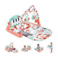 Fisher Price Deluxe Kick N Play Piano Gym - Baby Activity Mat for Tummy Time Sensory Bilingual Musical Brain Training and Montessori Development