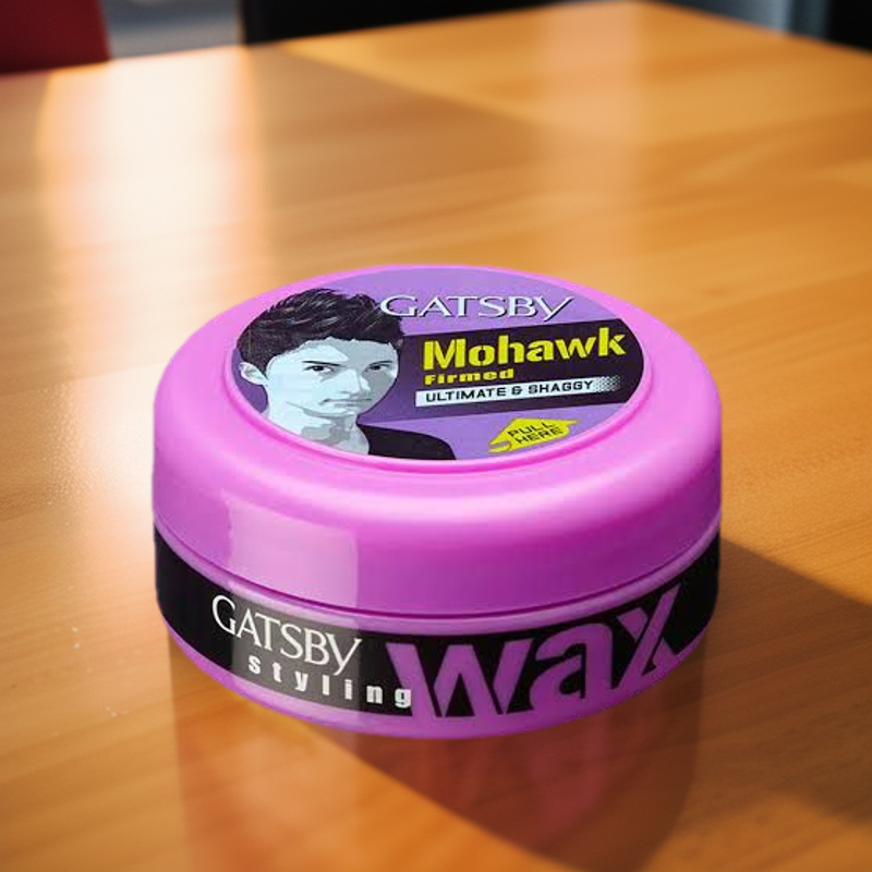 Gatsby Ultimate & Shaggy Styling Pink Hair Wax. 