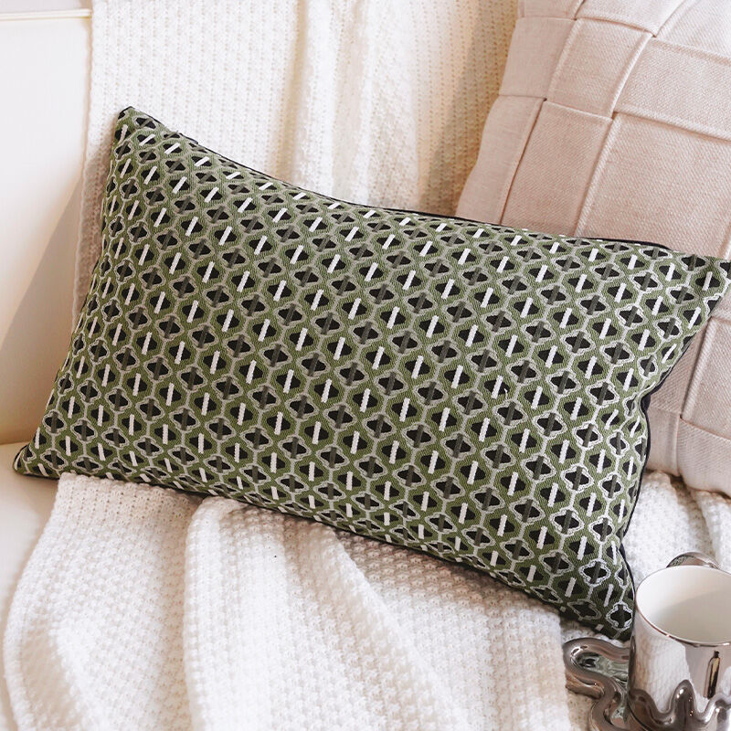 YOULI | Fresh Green Retro Cushion Cover