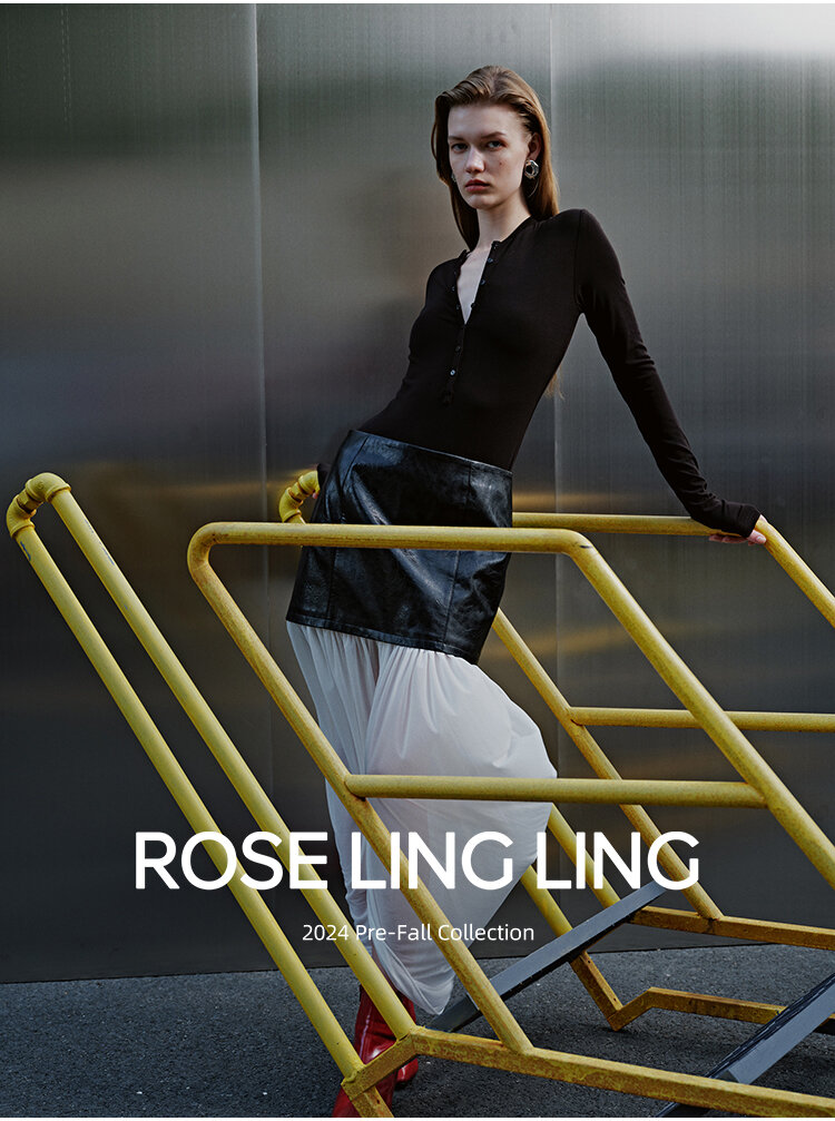 RoseLingLing Ultra-Fine Australian Silk Wool Blend Slimming Knit T-Shirt with Henley Collar for Women Casual Summer Style