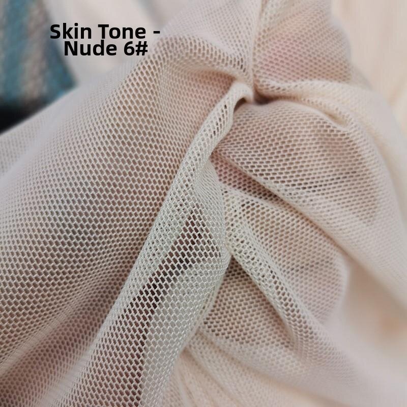 ZHANGRONGTU | Four-way Stretch Soft Spandex Nylon Polyester Skin Color Fabric