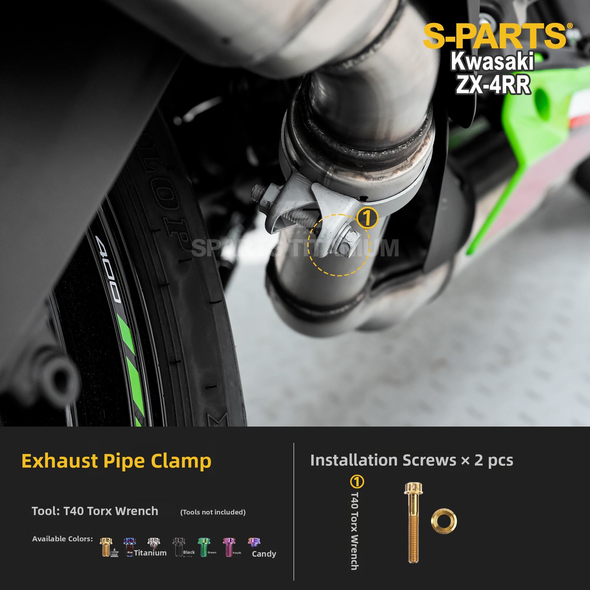 s-parts | Titanium Alloy Screws for Kawasaki ZX-4RR 2023 | Lazada