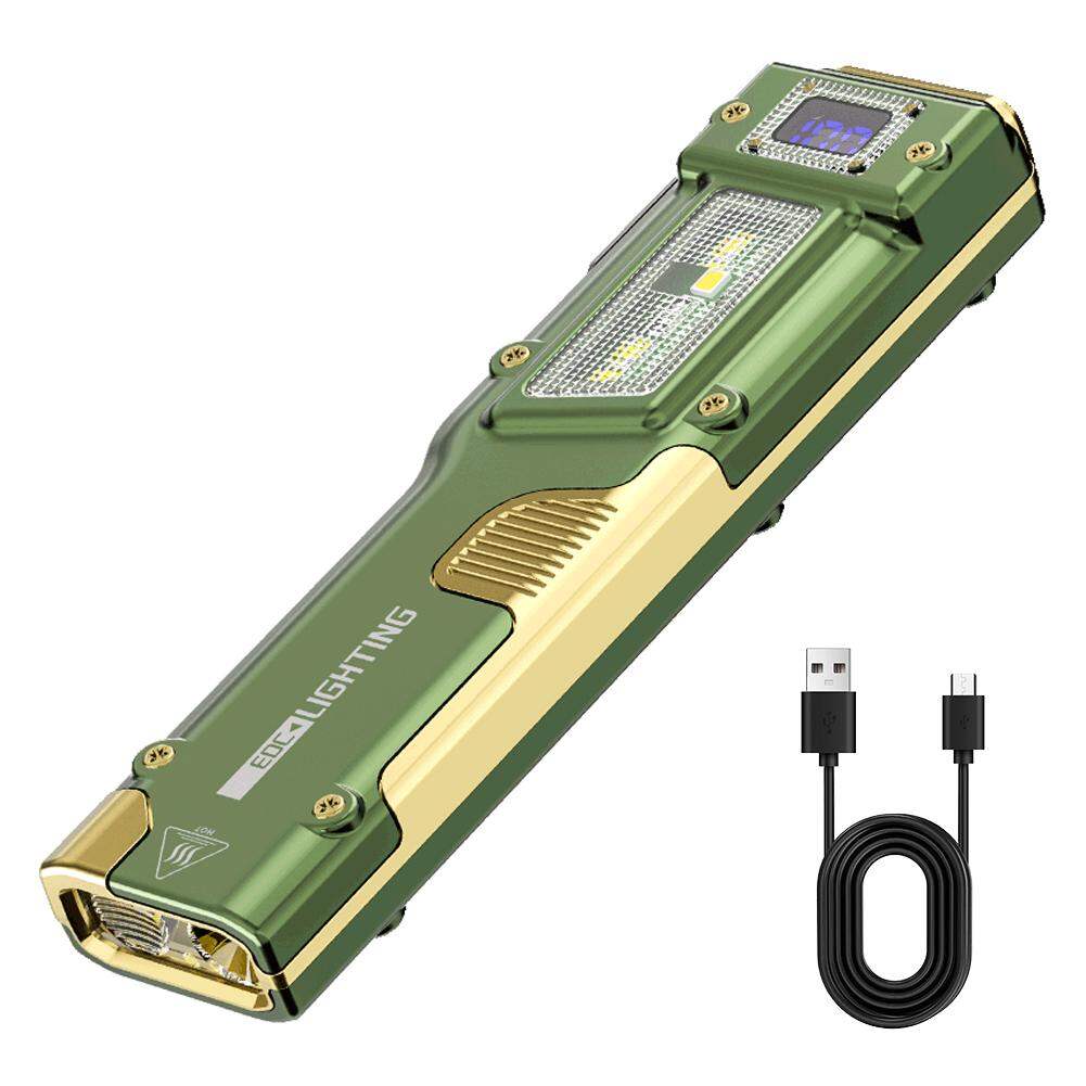 S90-Edc Edc Tactical Rechargeable Flashlight 3 Light Sources multifunctional For Outdoor Camping Work Light High-Power Flashligh