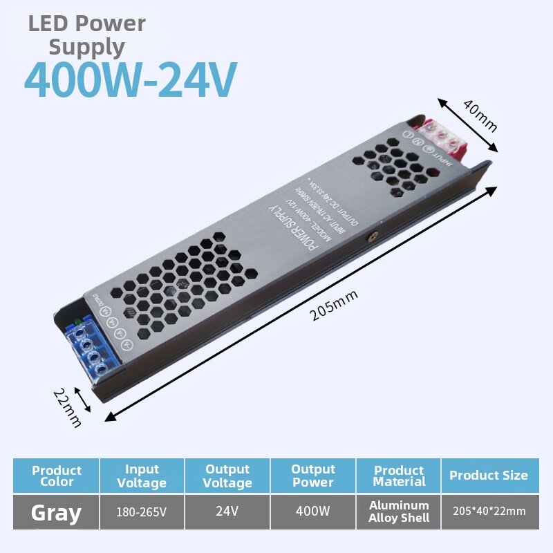 Ultra-thin Power Supply 12V/24V