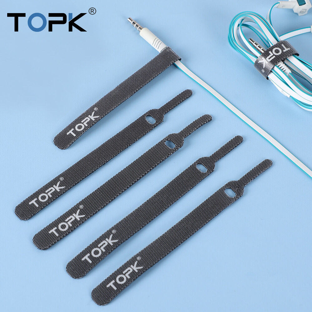 Topk j02 bộ kẹp giữ dây cáp máy cuộn dây chủ tai nghe chuột aux cáp usb quản lý dây 14cm bảo vệ