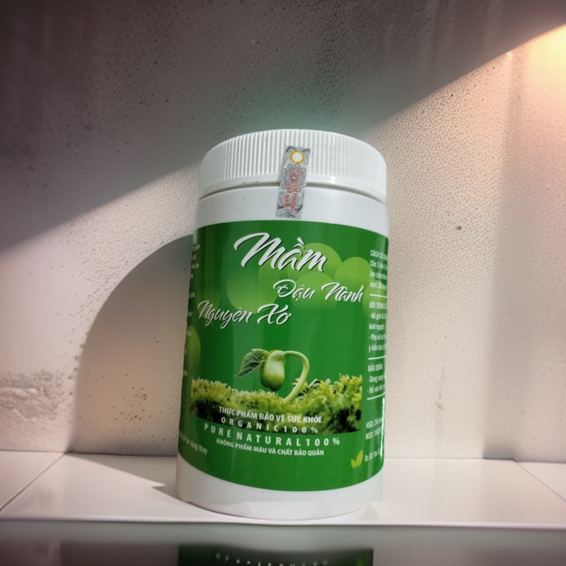 Bột Mầm Đậu Nành Nguyên Xơ Hộp 500g