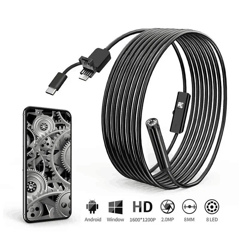 8mm 1200P HD Endoscope Camera IP67 Waterproof Borescope Scope