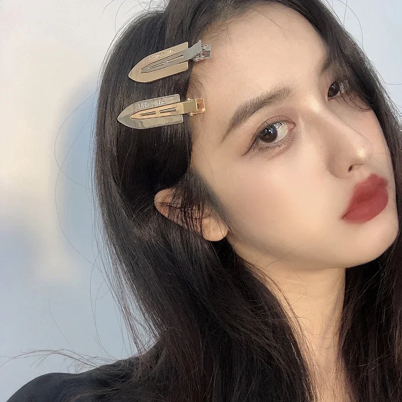 South Korea Ins Simple Bottle Nipple Seemless Barrettes Side Clip Girl's Clip Headdress Online Celebrity Bang Long Clip Hairpin