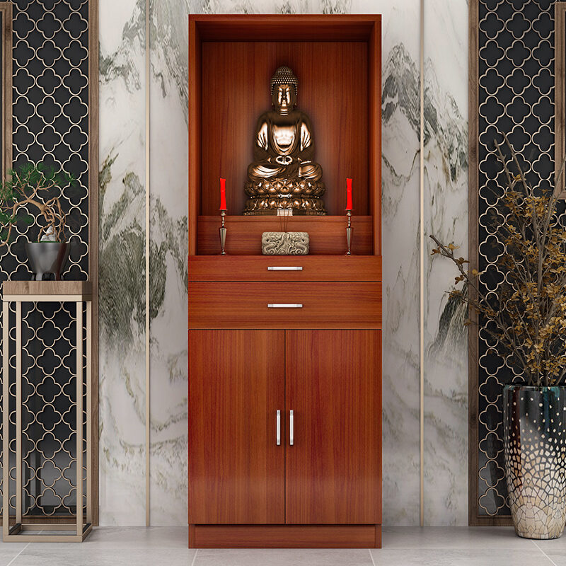 Buddha Shrine Clothes Closet Altar For Home Modern Style Buddha Cabinet Buddha Worship Table God of Wealth Worship Table Worship Stand Shrine Altar