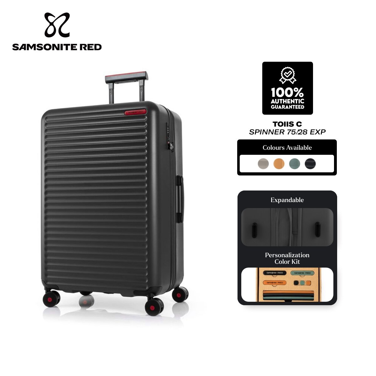 Samsonite Apinex Spinner 75/28 Exp TSA | Lazada Singapore