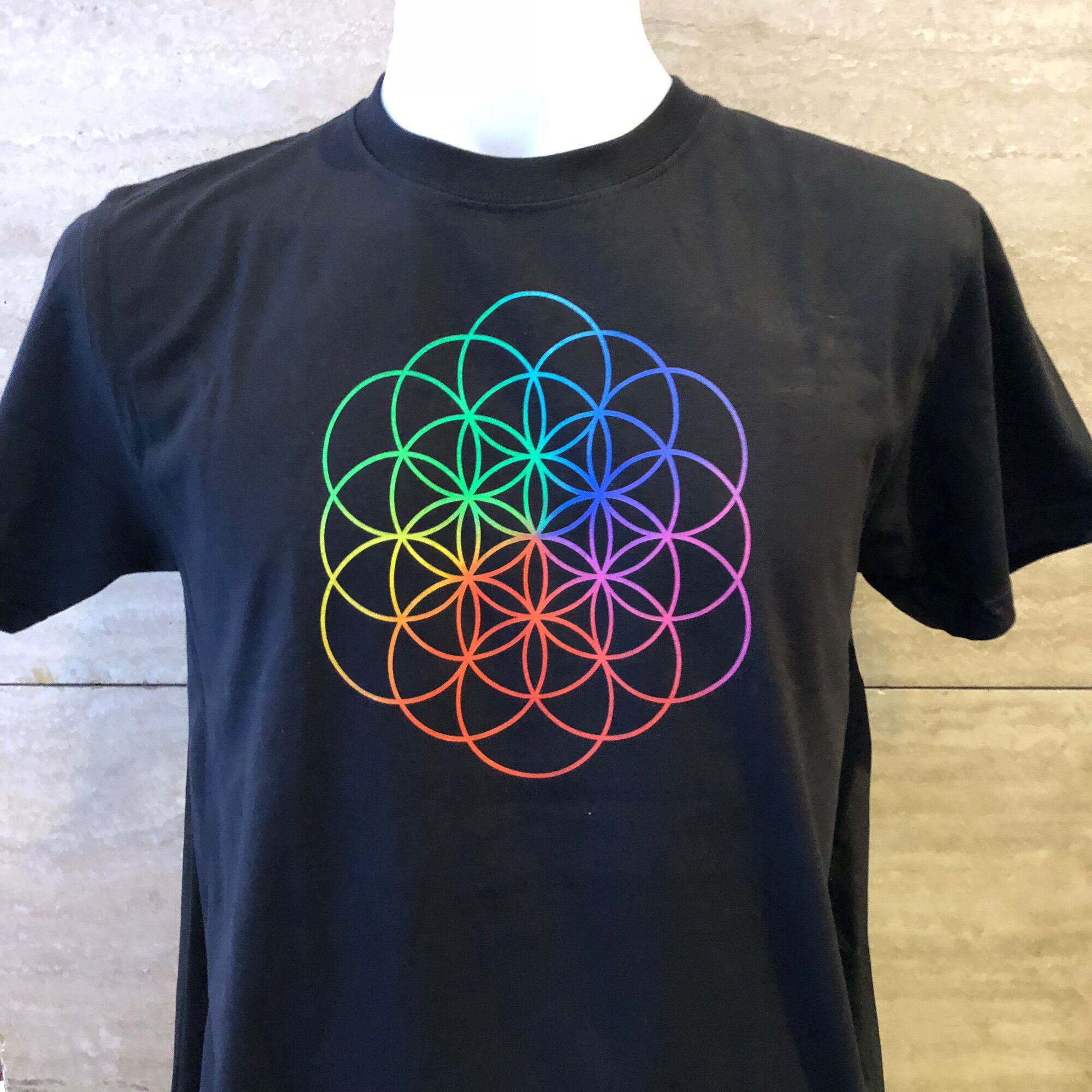 Coldplay Band Tour T-Shirt - Unisex Cotton Short Sleeve Music Rock