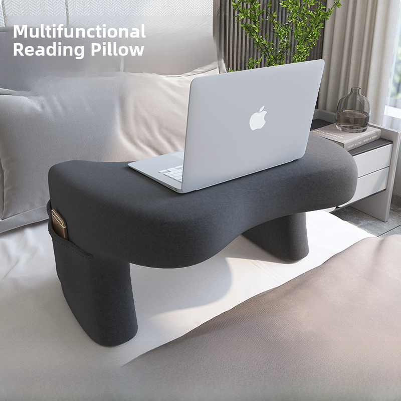 Muji Lap Table Cushion – Navy Wood Top, Portable Laptop Tray, Hand Wash Only 1 thumbnail image