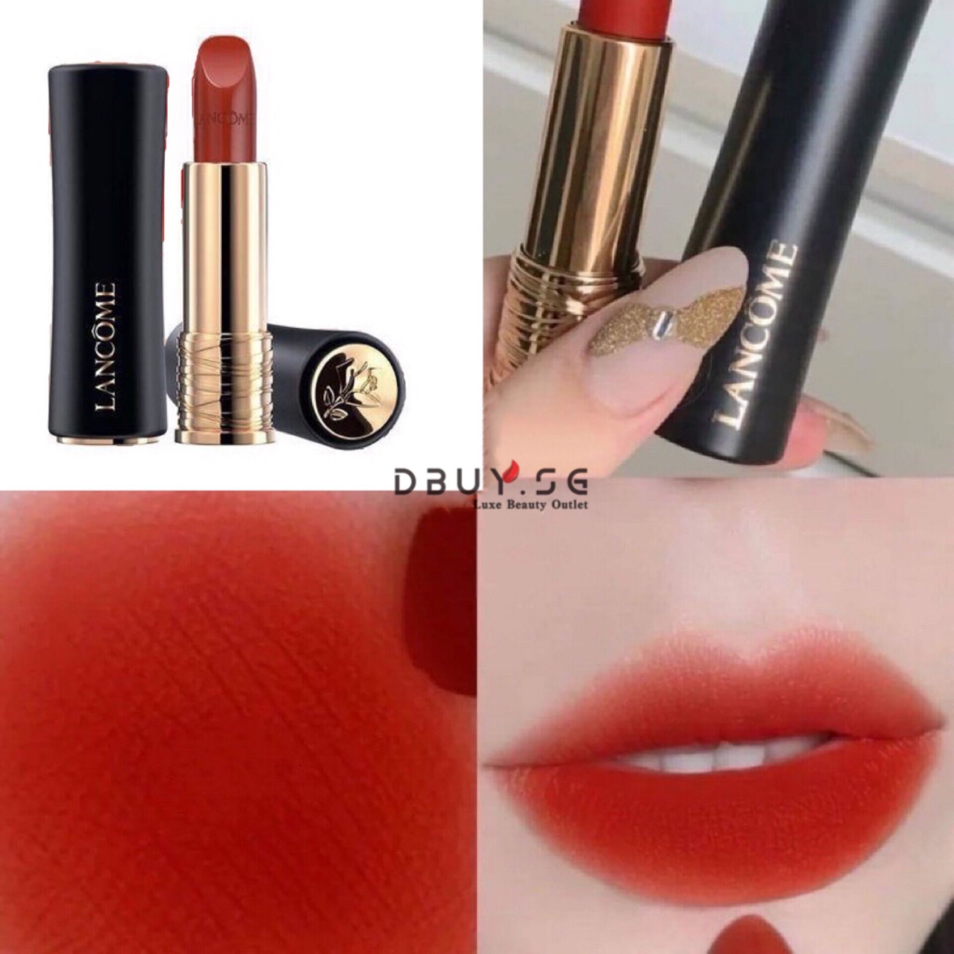 LANCOME | LAbsolu Rouge Matte Lipstick 3.4G - #196 French Touch Matte ...