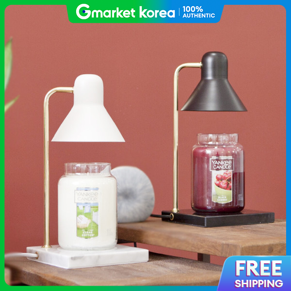 Yankee Candle | The Sweet Monomarble Yankee Candle Warmer Set + 2 Bulbs (Dimmable /Timer)