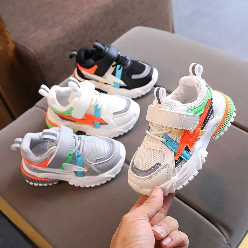 Children's Shoes Spring and Autumn Single-Layer Shoes 2 Kids 4 Boys Sports Shoes 3 Girls Baby Soft Bottom Toddler Mesh Surface Shoes 1-5 Years Old and a Half
