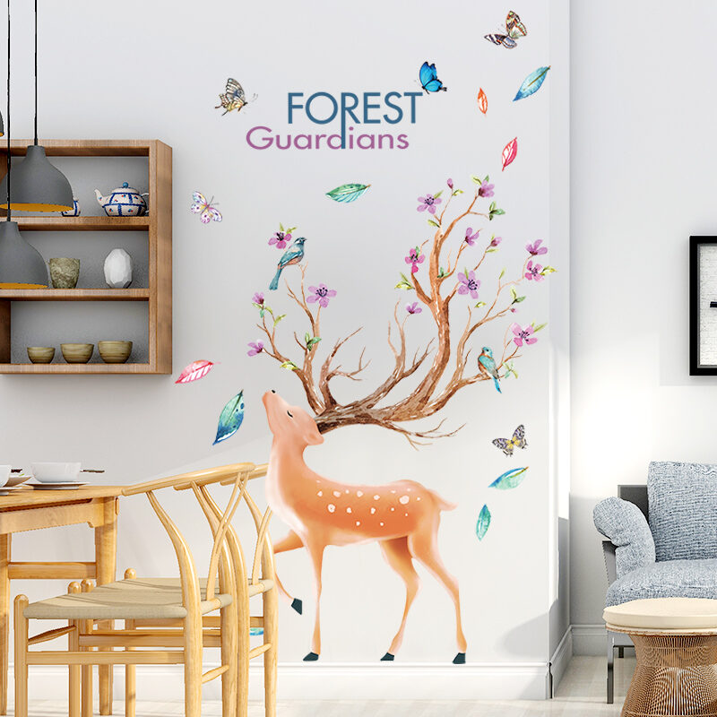 Bedroom Cozy Door Sticker Children's Room Layout Wall Stickers