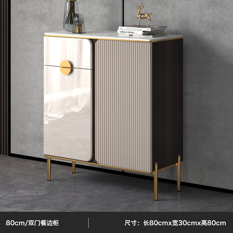 Light Luxury Sideboard Cabinet Modern Minimalist Kitchen Cabinet ...