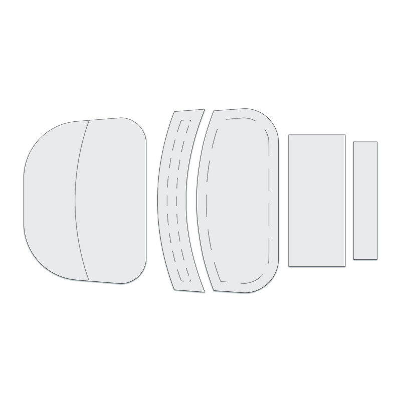 YOMDID 5pcs Quilting Template for Makeup Bags Portable Storage Bag Sewing Templates Tools for Making Handmade Storage Bags