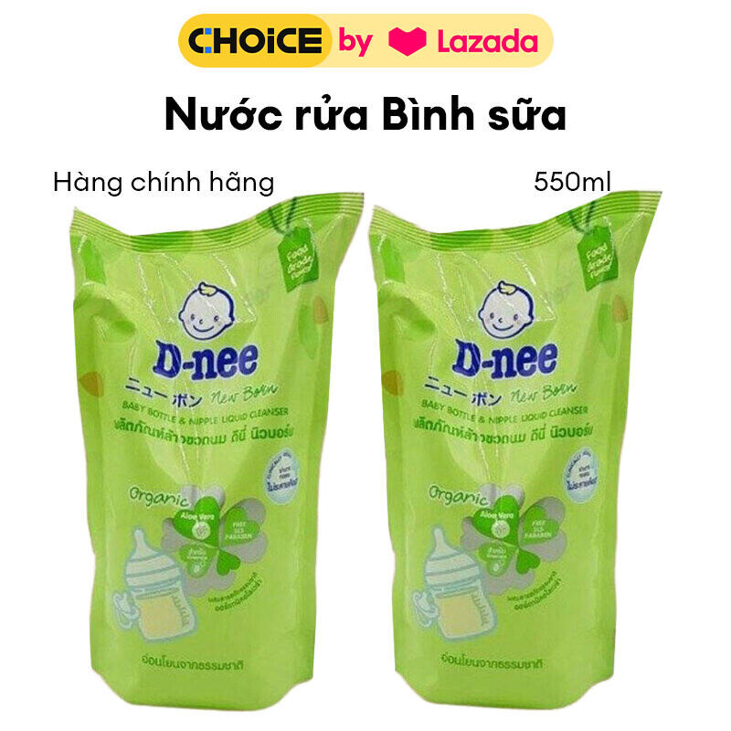 Nước rửa bình sữa D-nee Organic 550 ML