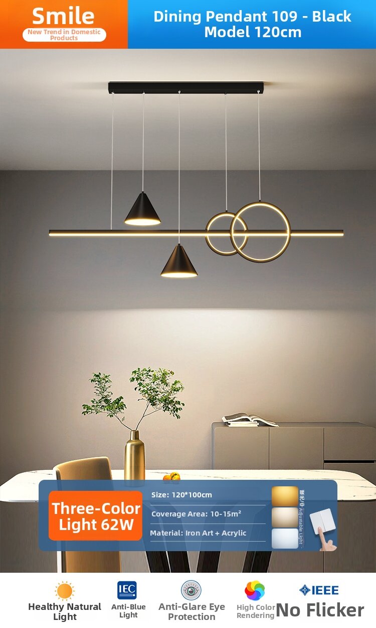Smile | Modern Artistic Bar Island Pendant Light