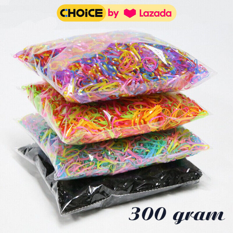 Túi 300 gram dây thun cột tóc nhiều loại (tuỳ chọn màu)
