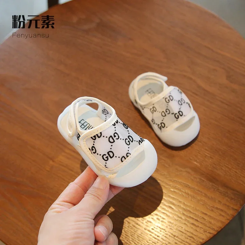 Summer Baby Shoes Soft Bottom Non-Slip Baby Sandals Boys Closed Toe 0-1-2 Years Old Female Small Child Toddler Shoes Summer