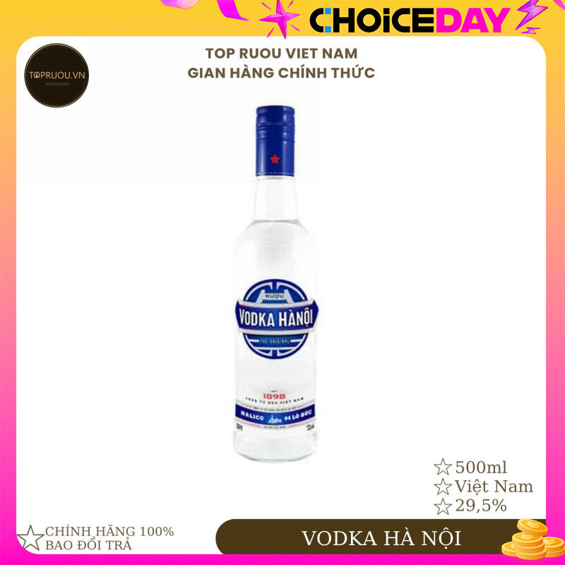 [Chính hãng] Rượu Vodka Hà Nội 500ml 29.5% - hàng thật - giao nhanh