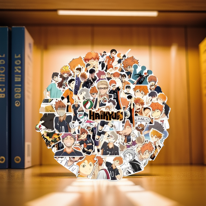 Haikyuu 50-Piece Sticker Set for notebook , diary, laptop etc. 