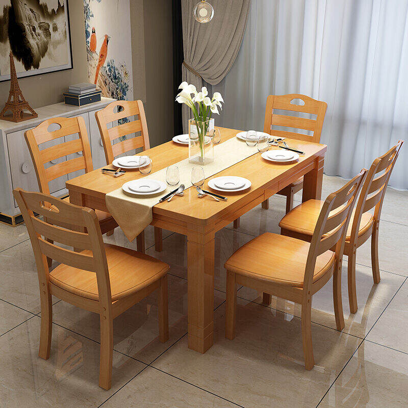 oak round table and chairs