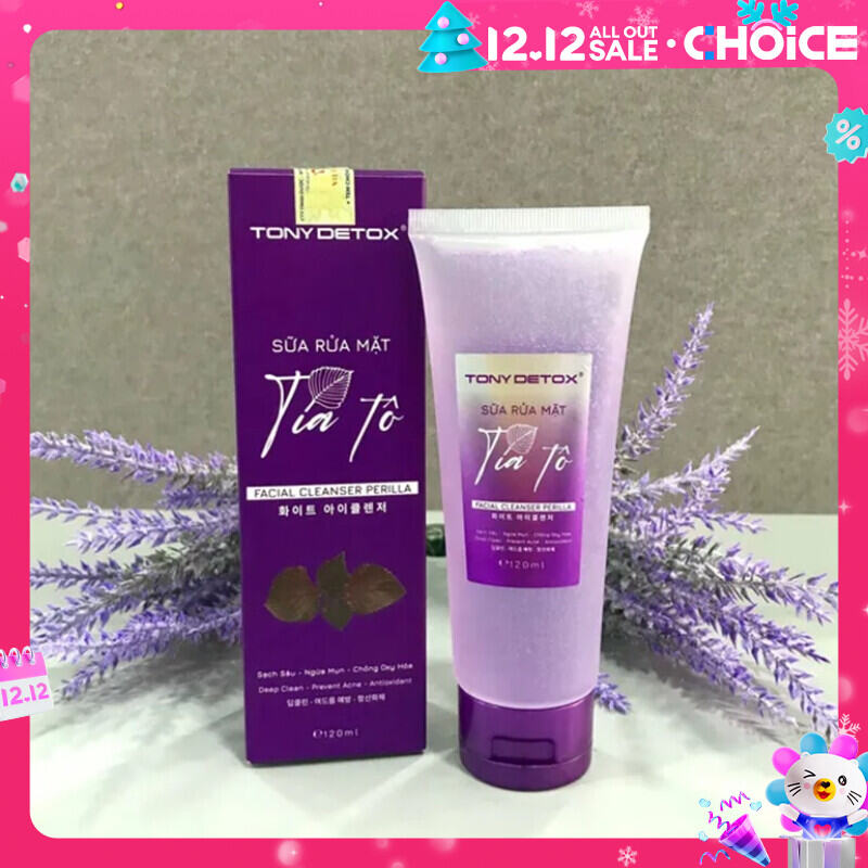 Sữa Rửa Mặt Tía Tô Tony Detox 120ml